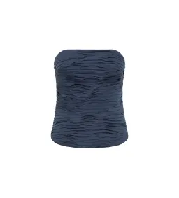 Aje Sunbeam Ruched Bustier Top Slate Size AU 10 for rent on The Volte - image 5