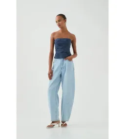 Aje Sunbeam Ruched Bustier Top Slate Size AU 10 for rent on The Volte - image 2
