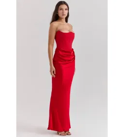 House of CB Red Persephone Dress in Red Size XS / AU 6 for rent on The Volte - image 1