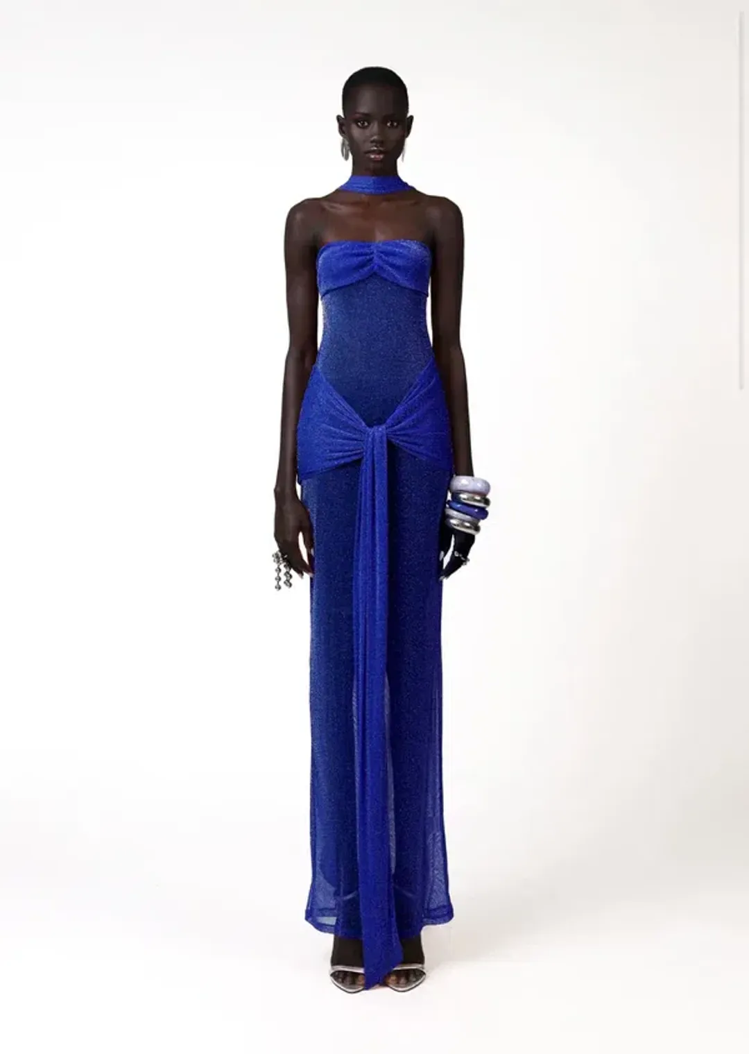Khanums Kesca Dress in Blue Size S / AU 8 for rent on The Volte - main image