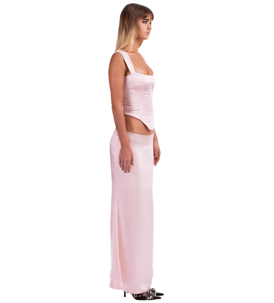 I am Delilah Valerie Corset and Maxi Skirt Set Petal Size S/AU 8 for rent on The Volte - main image