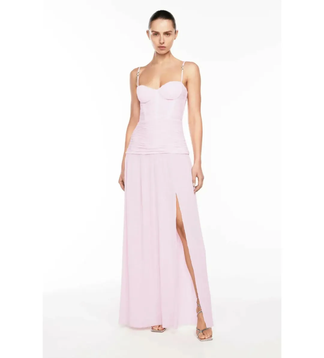 Manning Cartell Double Time Pleat Dress in Hydrangea Size 8 for rent on The Volte - main image