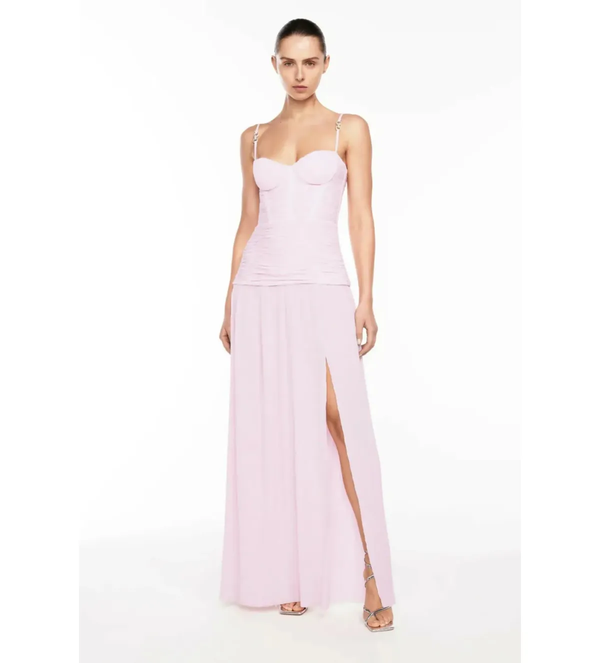 Manning Cartell Double Time Pleat Dress in Hydrangea Size 8 for rent on The Volte - main image
