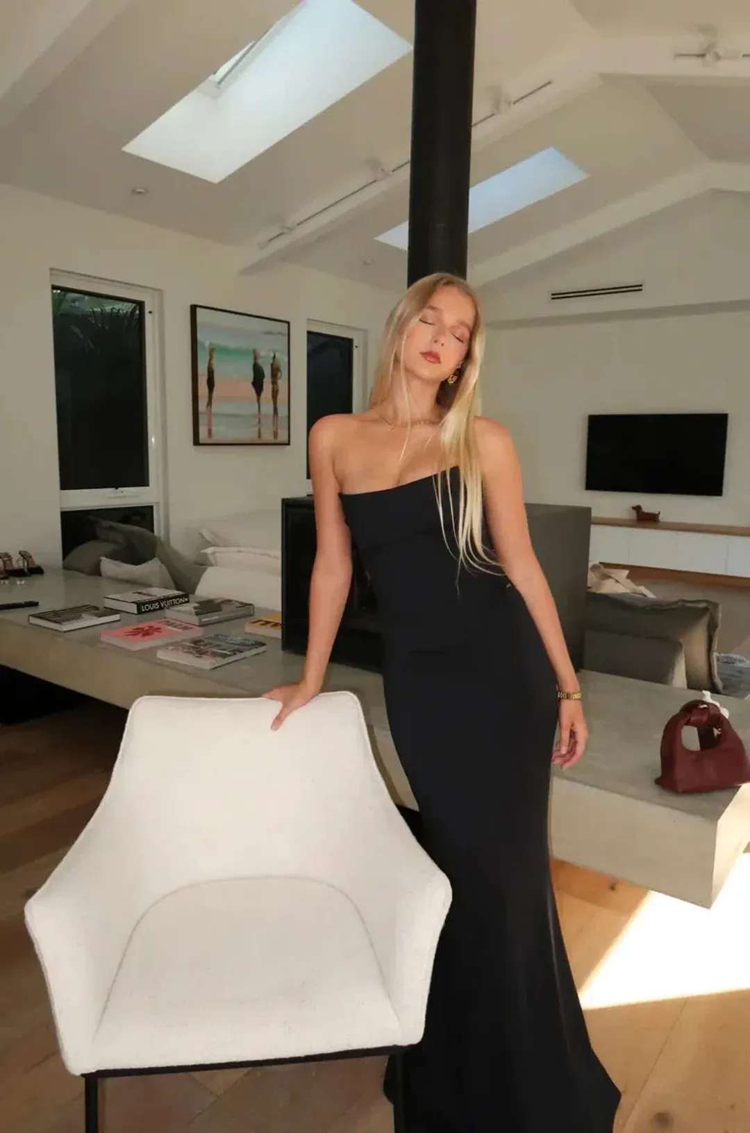 HNTR The Label Louie Gown Noir Size XS / AU 6 for rent on The Volte - main image