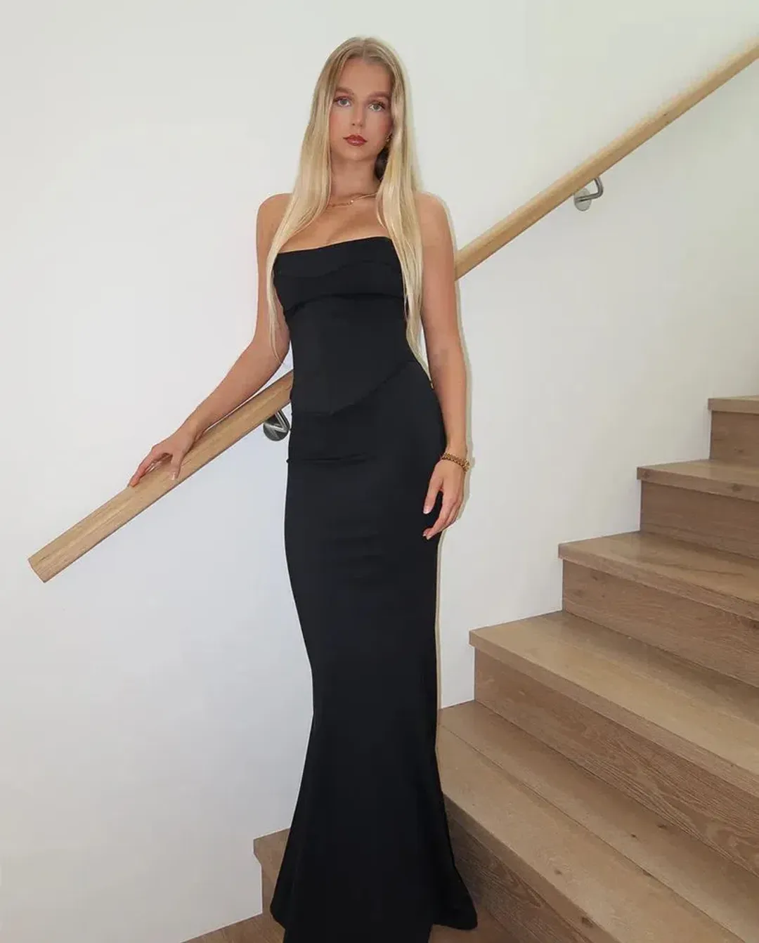 HNTR The Label Louie Gown Noir Size XS / AU 6 for rent on The Volte - main image