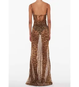 Rat And Boa Valentina Dress in Leopard Print Size S / AU 8 for rent on The Volte - image 2