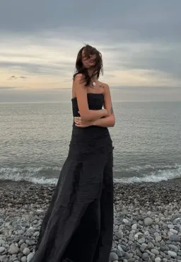 Aje Soundscape Maxi Dress in Black Size AU 8 for rent on The Volte - image 3