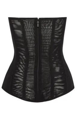 Leau Muse Mesh Corset Top in Black Size M/AU10 for rent on The Volte - image 5