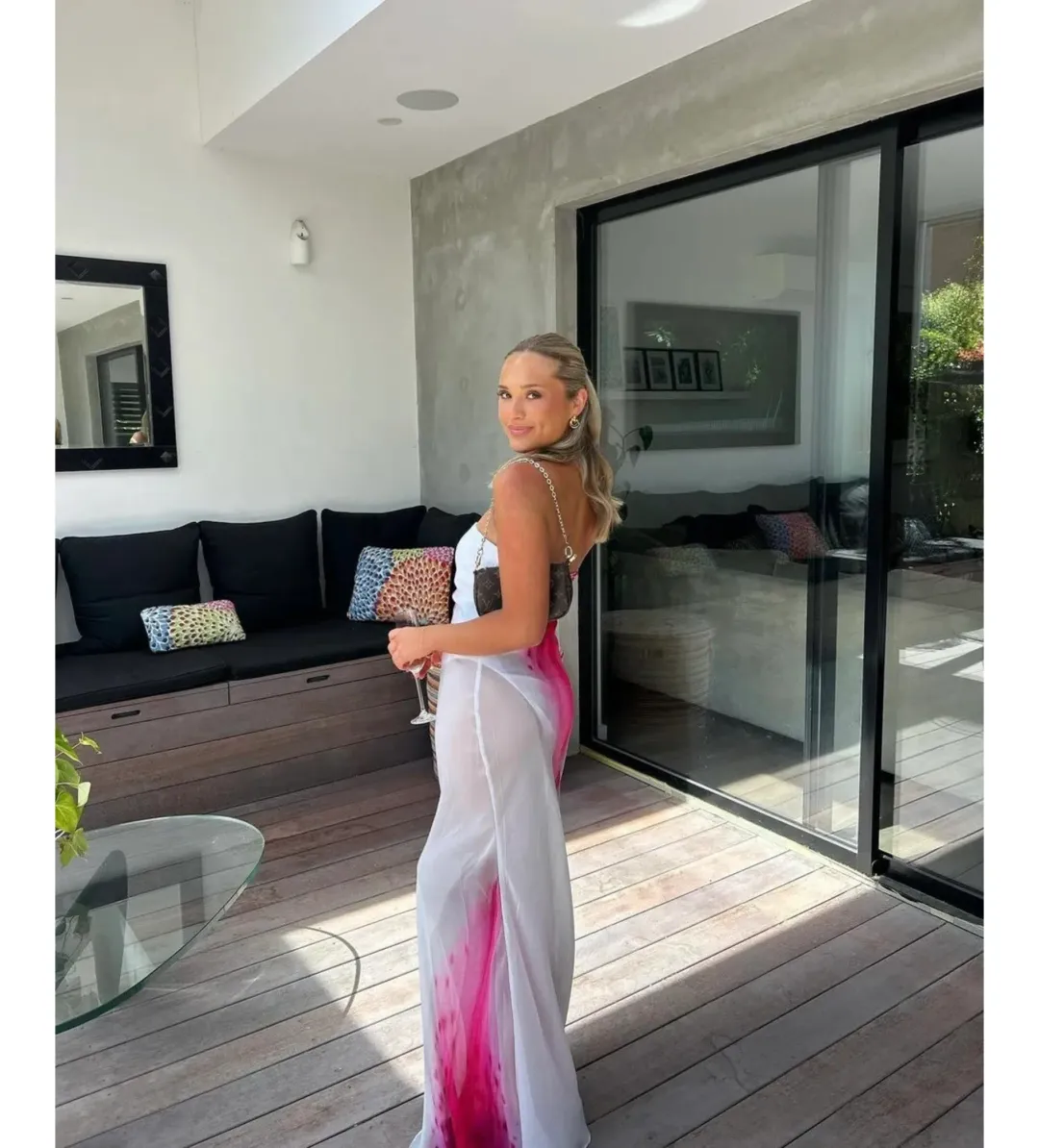 HNTR the Label Alessia Maxi Dress Lillie Size AU 8 for rent on The Volte - main image