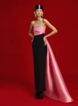 Solace London The Kinsley Maxi Dress in Soft Pink and Black - Size 8 for rent on The Volte - image 2