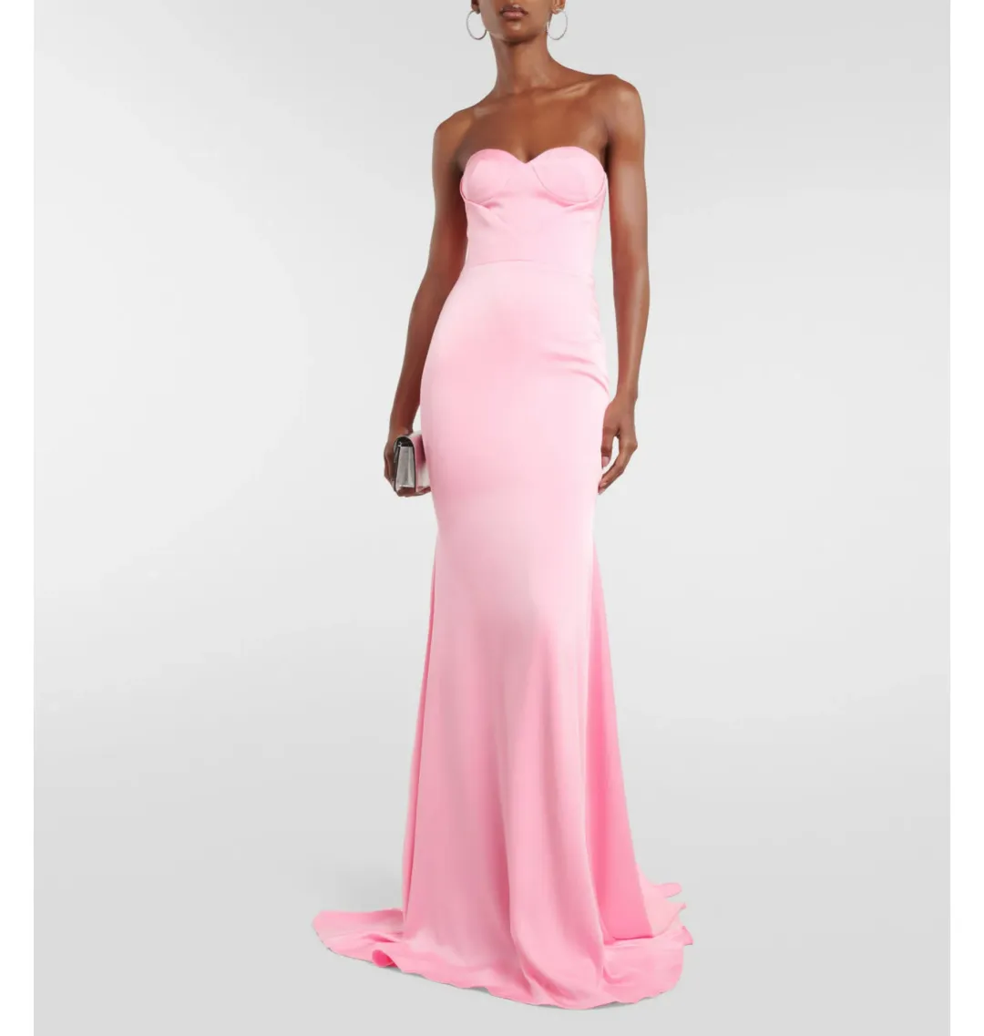 Alex Perry Barkley Strapless Gown Pink Size AU 6 for rent on The Volte - main image