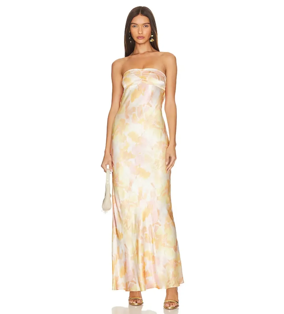Bec & Bridge Indi Strapless Maxi Floral Size AU 8 for rent on The Volte - main image