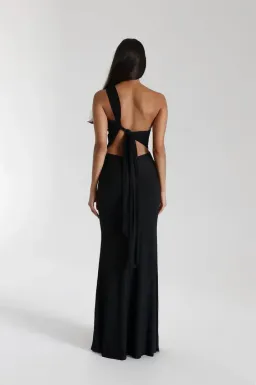 Natalie Rolt Black Fabienne Gown Size AU 6 for rent on The Volte - image 4