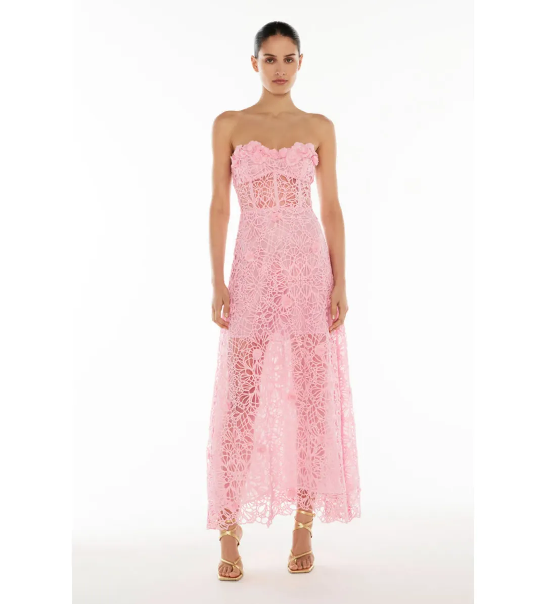 Manning Cartell Tea Ceremony Maxi Dress Pink Size 6 for rent on The Volte - main image
