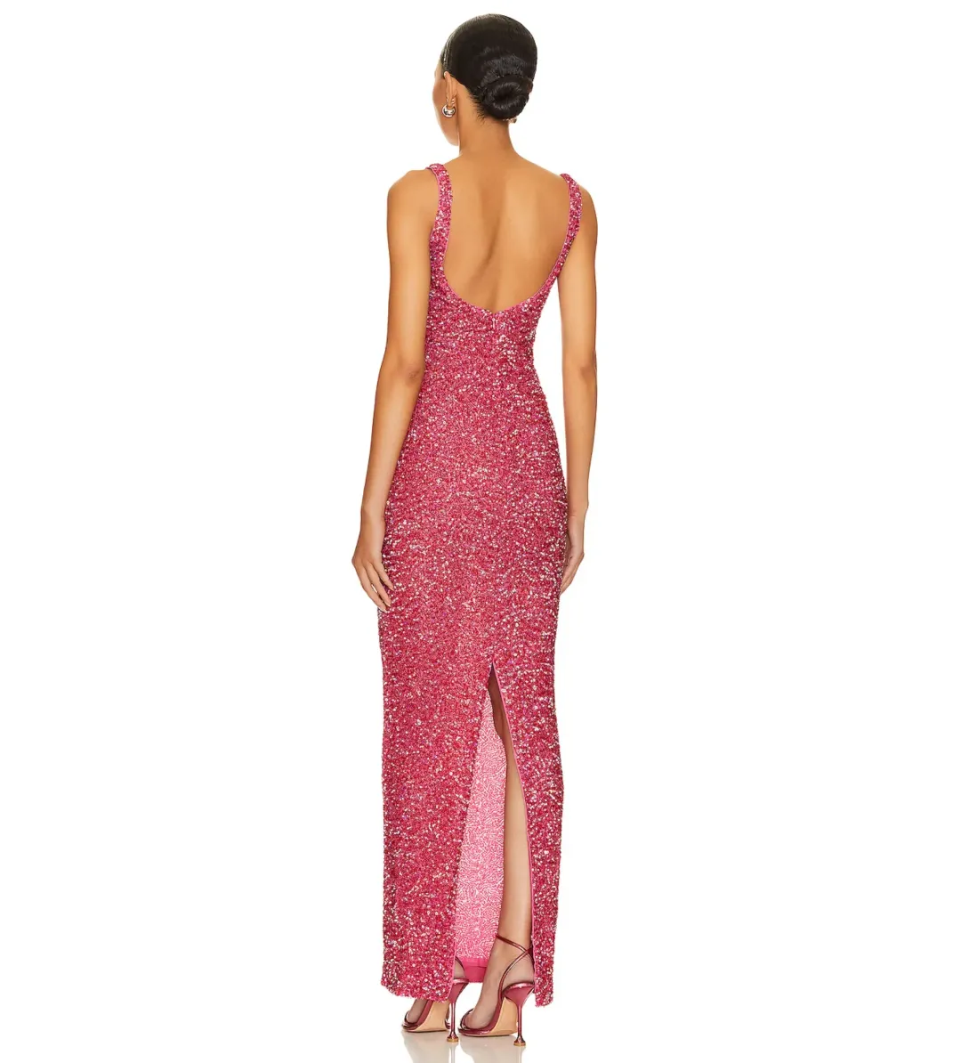 NBD Janhvi Maxi Dress Hot Pink Size XXS/AU 4 for rent on The Volte - main image