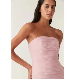 Aje Soundscape Maxi Dress Chalk Pink Size AU 4 for rent on The Volte - image 2