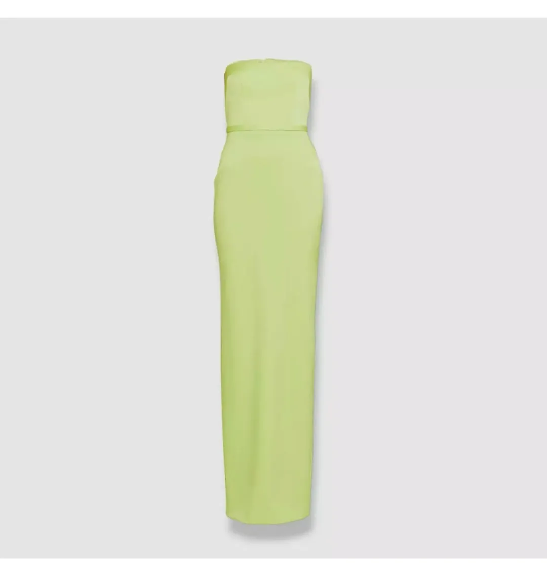 Alex Perry Cassidy Strapless Column Gown Green Size AU 10 for rent on The Volte - main image