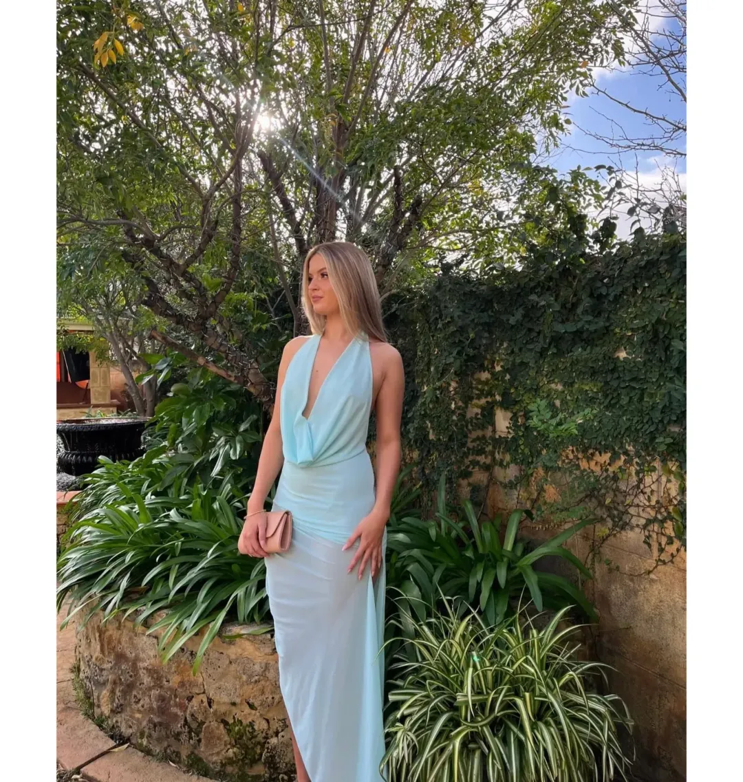 Natalie Rolt Anastasia Maxi Dress Blue Size 1 / AU 8 for rent on The Volte - main image