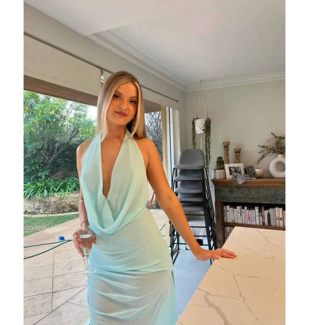 Natalie Rolt Anastasia Maxi Dress Blue Size 1 / AU 8 for rent on The Volte - main image