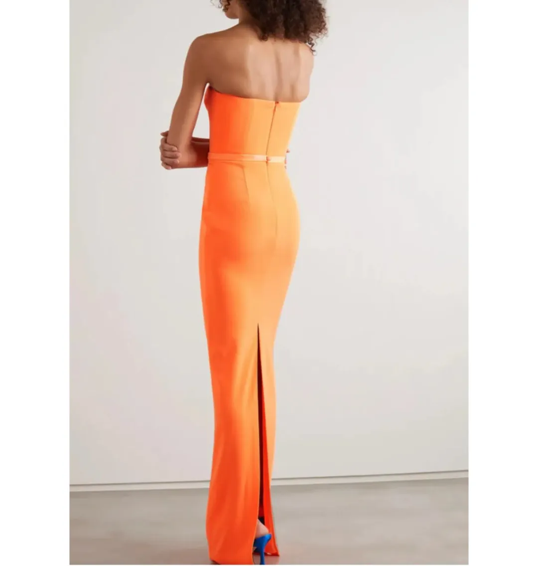 Alex Perry Cassidy Strapless Column Gown Orange Size 10 for rent on The Volte - main image