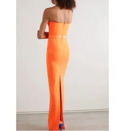 Alex Perry Cassidy Strapless Column Gown Orange Size 10 for rent on The Volte - image 2