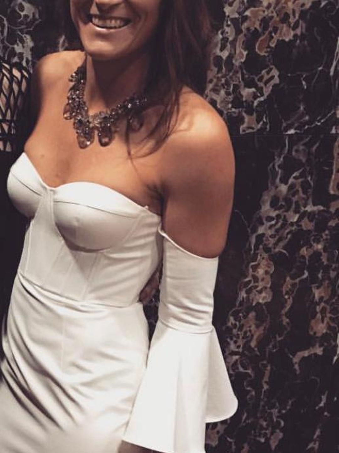 Elle Zeitoune Electra Dress White Size 8 for rent on The Volte - main image