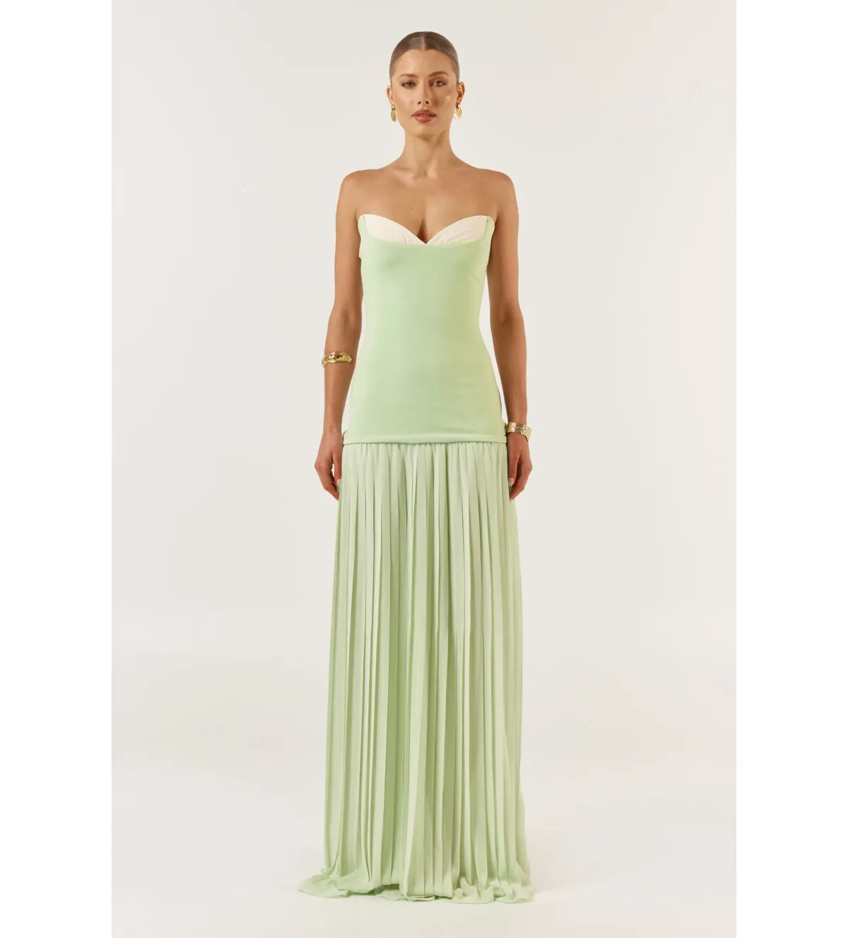 She Is Olla Nicolette Dress in Mint Size S/AU8 for rent on The Volte - main image
