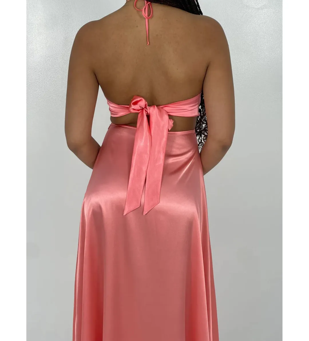 Lane & Sass Lucy Gown in Guava Size S / AU 8 for rent on The Volte - main image