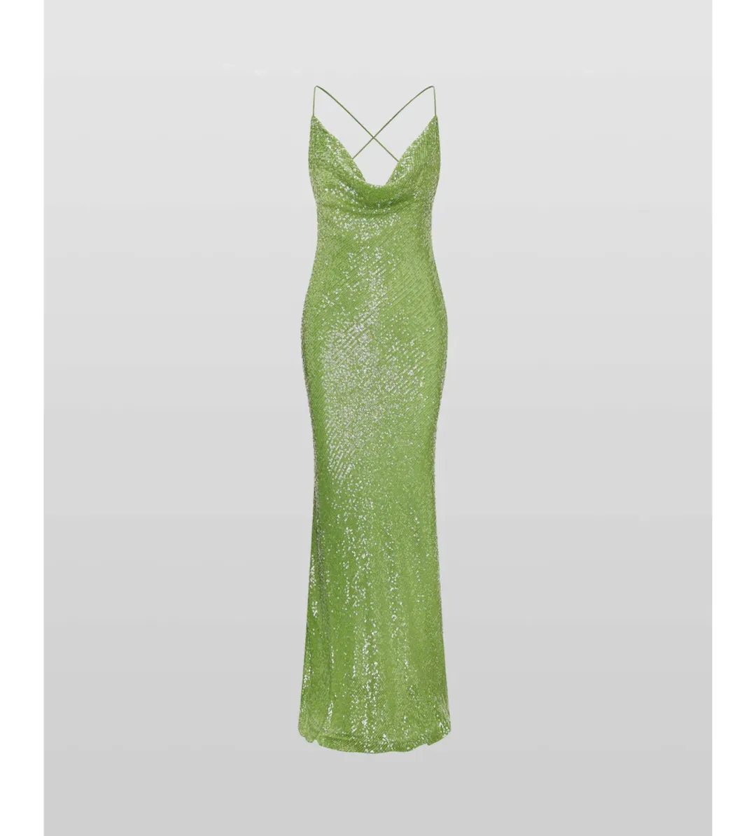 Rat & Boa Gaia Dress in Green Sequin Size XS / AU 6 for rent on The Volte - main image