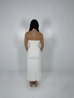 Maygel Coronel White Veranera Midi Dress One Size for rent on The Volte - image 3