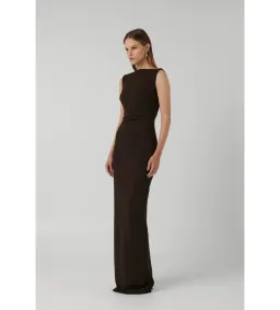 Effie Kats Coffee Verona Gown in Brown Size XS/ AU 6 for rent on The Volte - image 2
