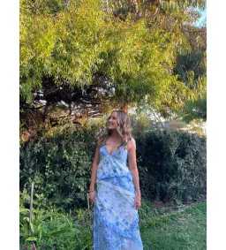 For Love & Lemons Blue Rosalyn Maxi Size S / AU 8 for rent on The Volte - image 1