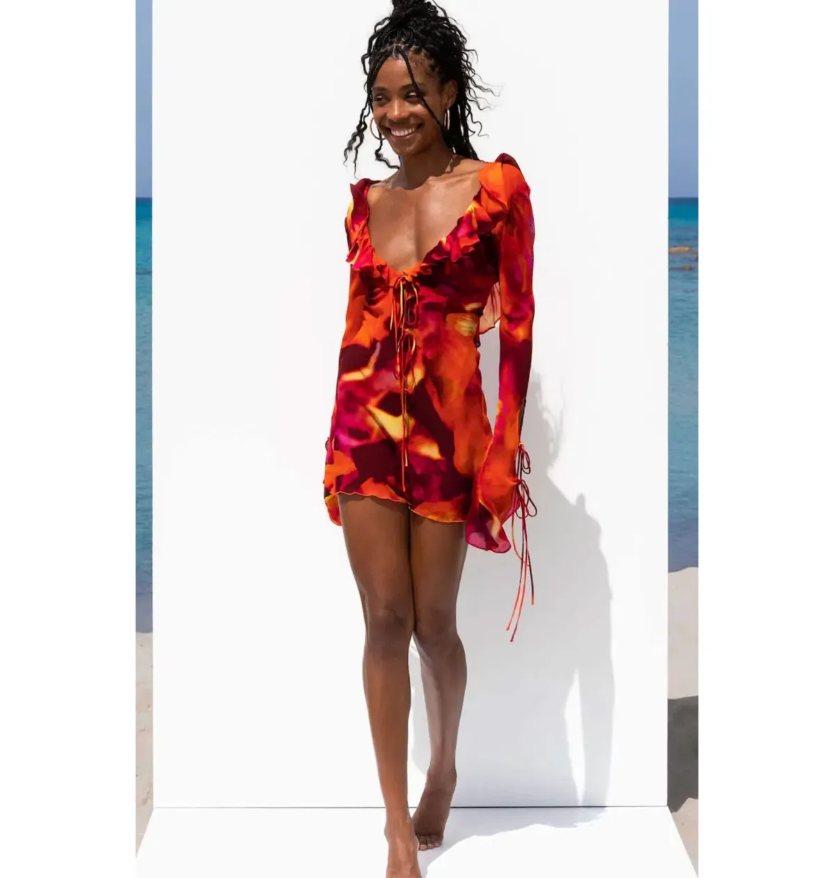 Rat & Boa Dali Dress Multi Size XS / AU 6 for rent on The Volte - main image