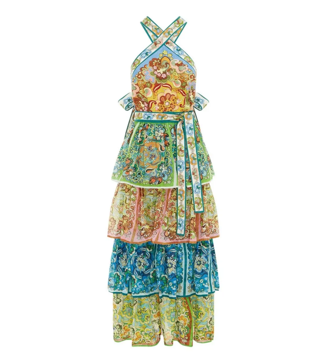 Alemais Dreamer Halter Multi Size 8  for rent on The Volte - main image