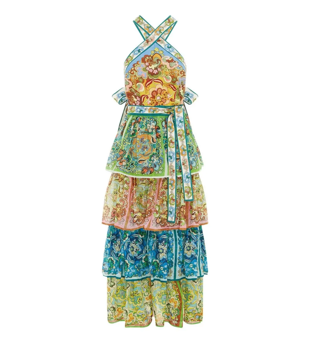 Alemais Dreamer Halter Multi Size 8  for rent on The Volte - main image