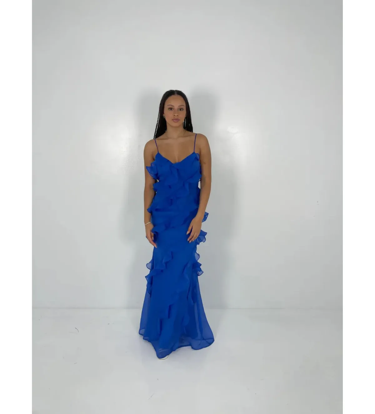 Love, Poppy Santorini Maxi Dress Royal Blue Size M/AU 10 for rent on The Volte - main image