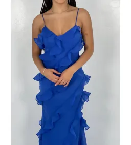 Love, Poppy Santorini Maxi Dress Royal Blue Size M/AU 10 for rent on The Volte - image 3