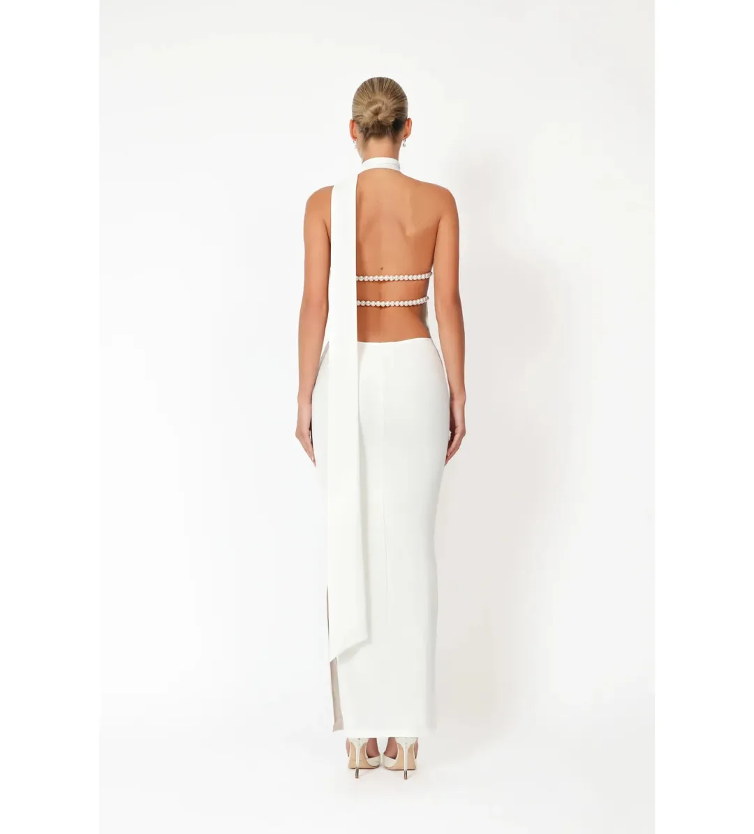 Khanums Kara Maxi Dress Ivory Size M/AU 10 for rent on The Volte - main image