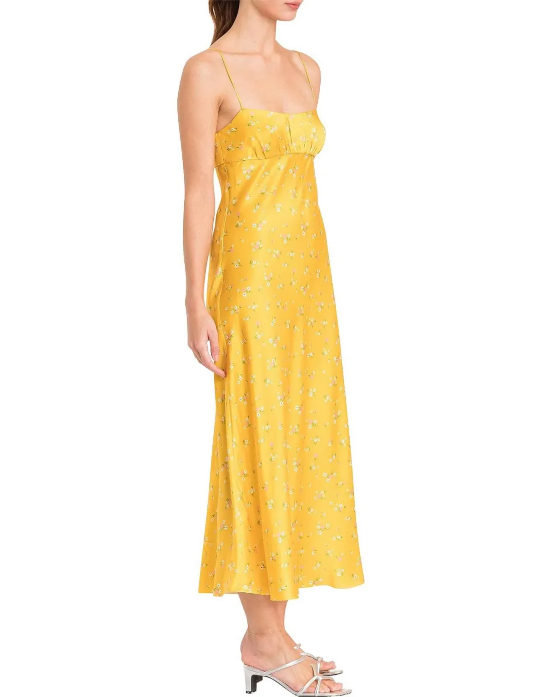 Bec & Bridge Only In Paris Slip Dress Yellow Size 10 for rent on The Volte - main image