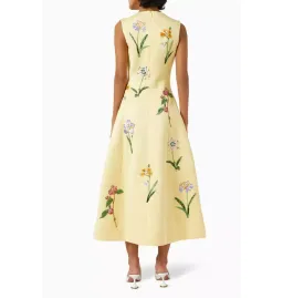 Leo Lin Cleo Sleeveless Midi Dress Wildflower Print Size 16 for rent on The Volte - image 2
