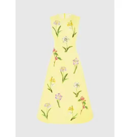 Leo Lin Cleo Sleeveless Midi Dress Wildflower Print Size 16 for rent on The Volte - image 3