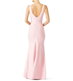 Herve Leger Ellen Bandage Gown Light Pink Size 6/S for rent on The Volte - image 2