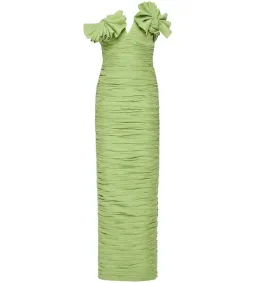 Rachel Gilbert Jensen Gown Maxi Dress in  Pistachio Size AU 10  for rent on The Volte - image 1