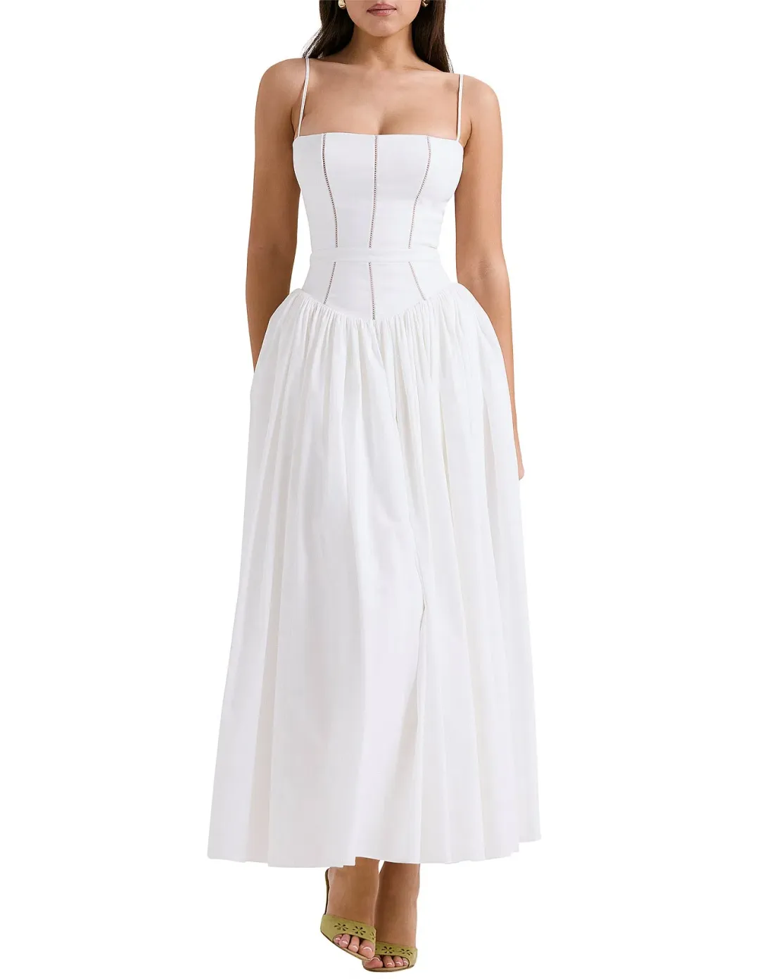 House of CB Ysabella Dress White Size 8/S for rent on The Volte - main image