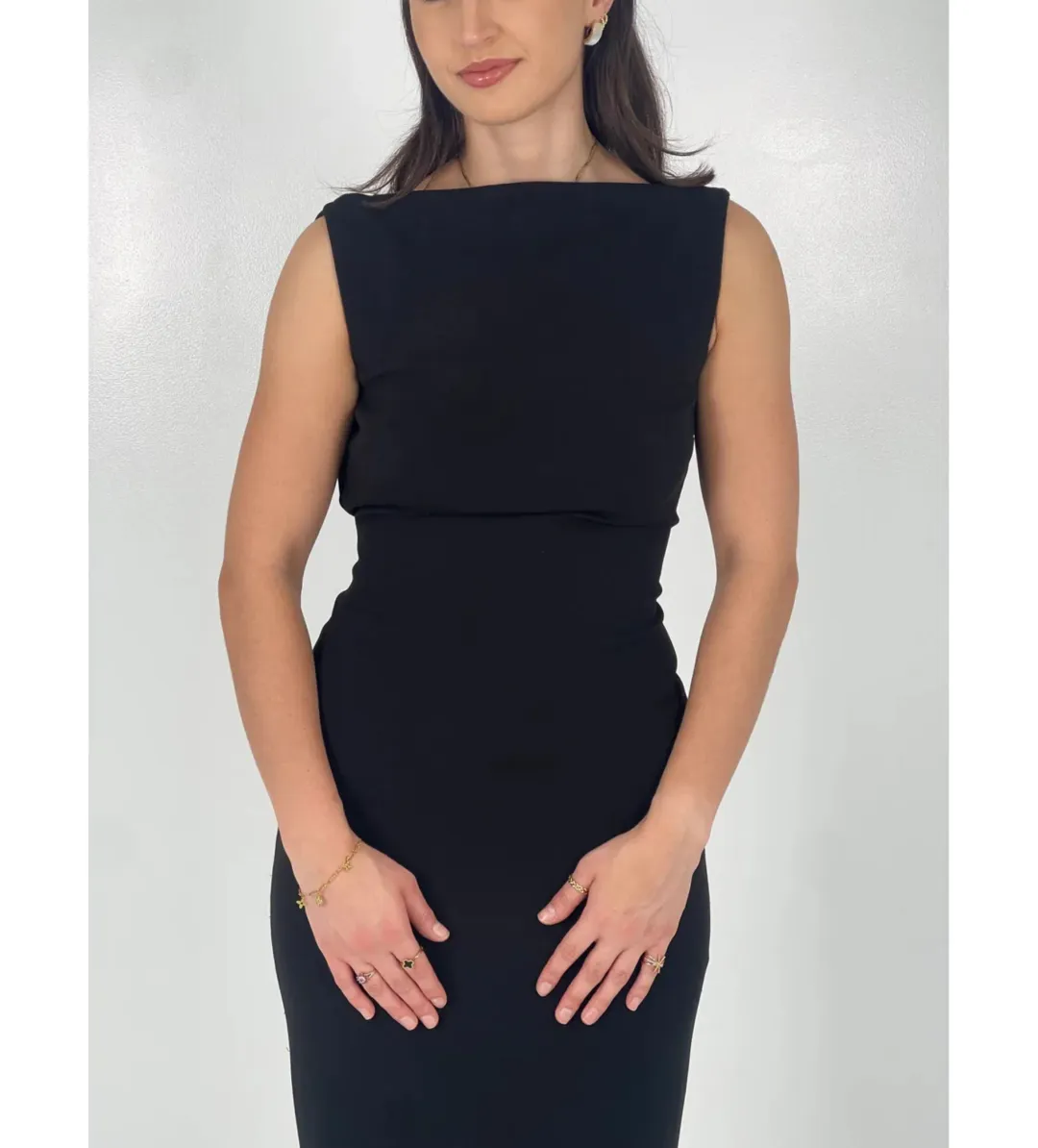 Effie Kats Verona Gown in Black Size XS / AU 6 for rent on The Volte - main image