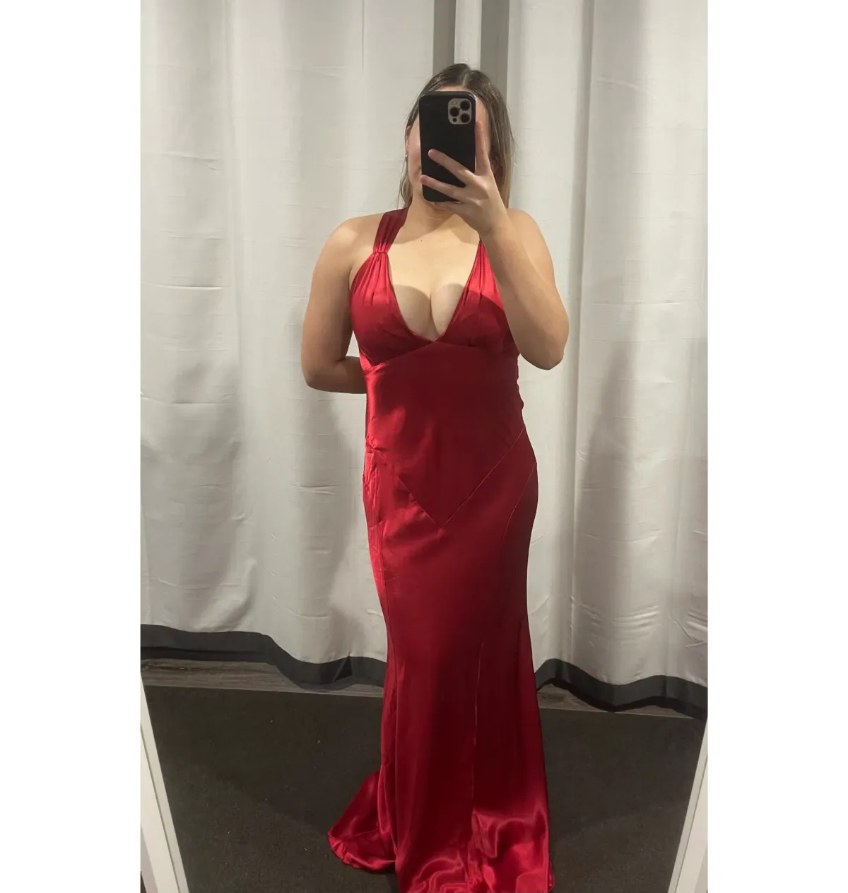 Ruth Tarvydas Aries Gown Red Size 14 for rent on The Volte - main image