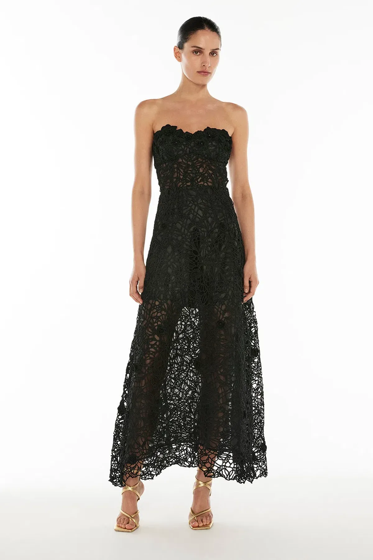 Manning Cartell Tea Ceremony Maxi Dress Black Size AU 6 for rent on The Volte - main image
