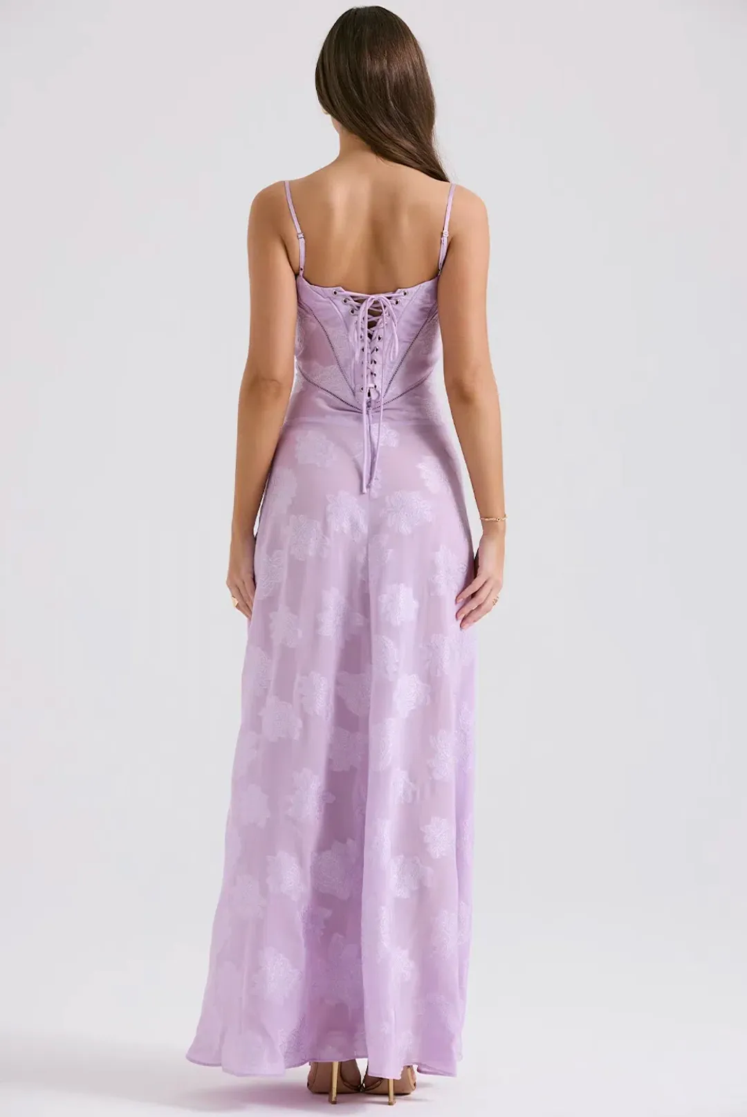 House Of CB Purple Seren Gown Size 6 for rent on The Volte - main image