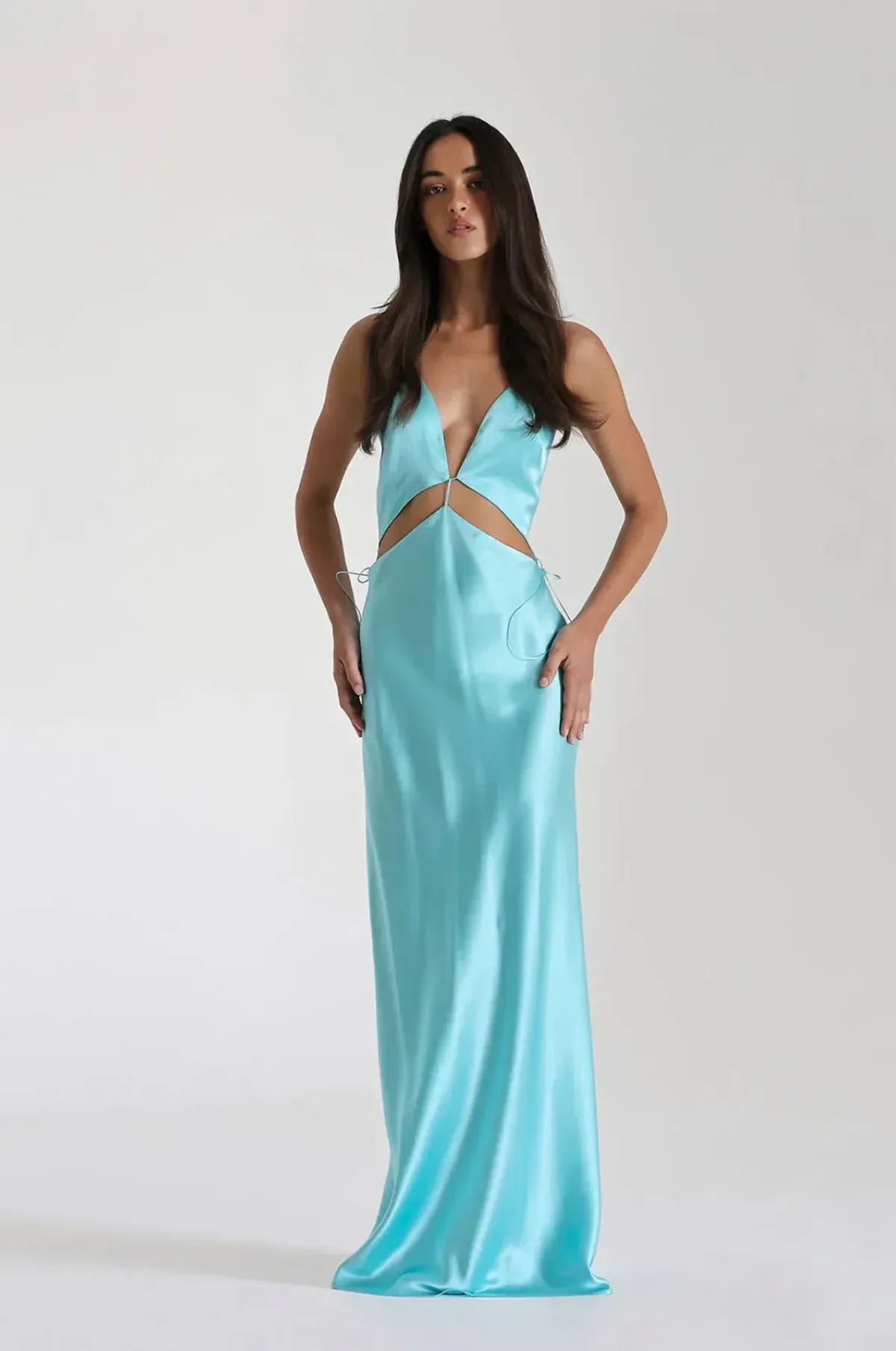 Natalie Rolt Turquoise Iris Gown Size 1 / AU 8 for rent on The Volte - main image