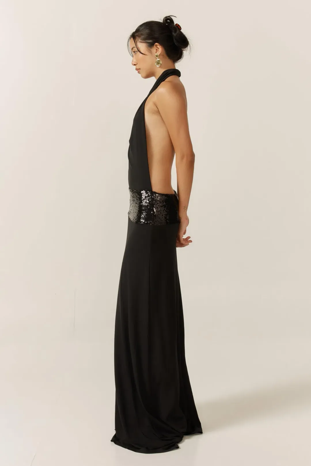Ance Gria Adele Gown Black Size M / AU 10 for rent on The Volte - main image